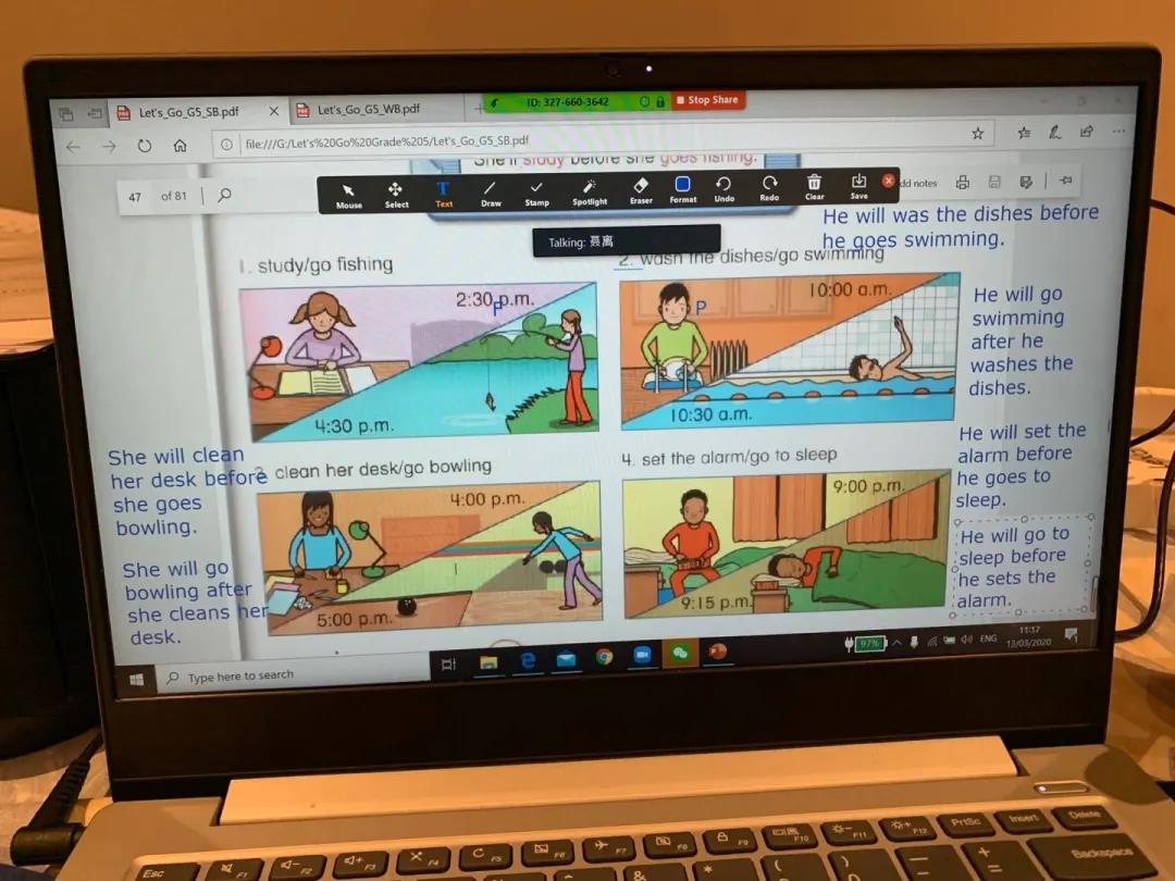 與歲月爭寵，與太陽賽跑，加油～/力邁中美學校線上課堂花團錦簇(圖1)